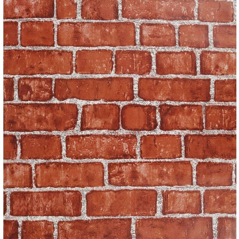 foto del prodotto alovez carta da parati 3d vintage red brick, autoadesiva, impermeabile, effetto pietra naturale per cucina, camera da letto, soggiorno
