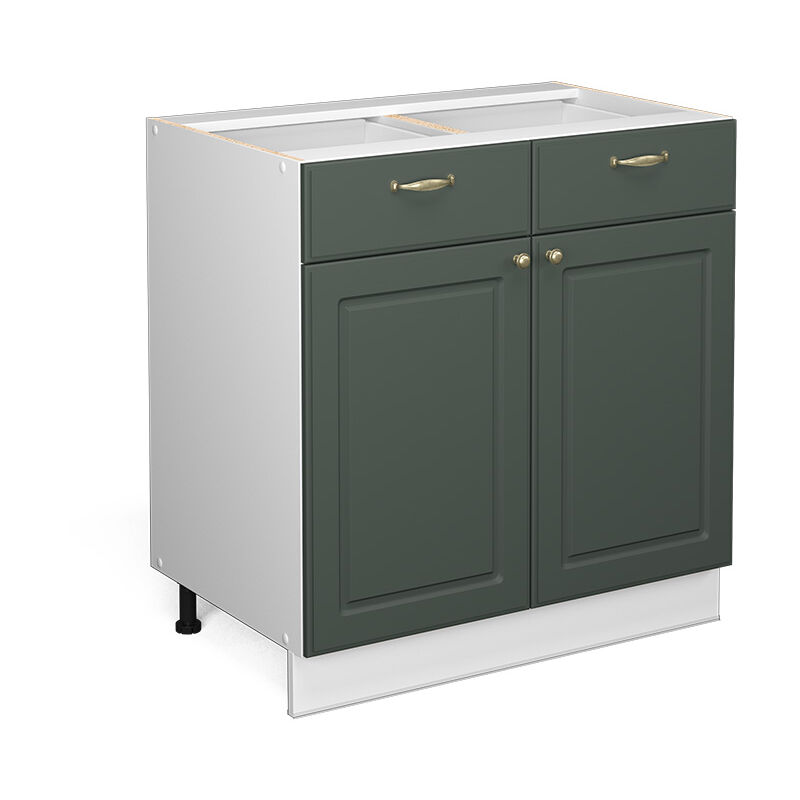 foto del prodotto mobiletto base per cucina fame line, verde oro country house, 80 cm senza piano di lavoro vicco