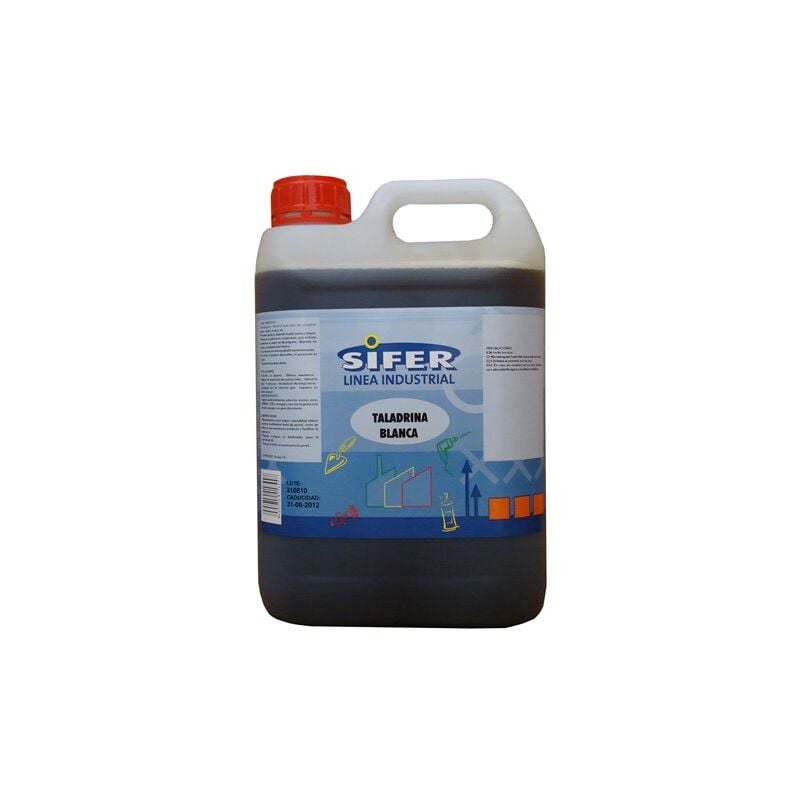 foto del prodotto sifer bianco refrigerante e lubrificante per trapani contenitore da 5 litri