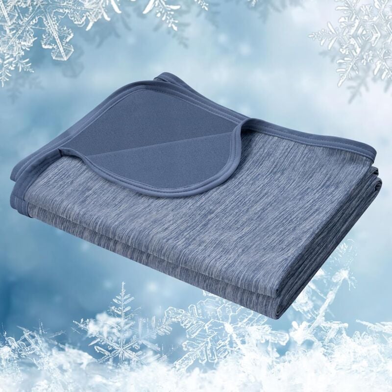 foto del prodotto woltu coperta estiva di rinfrescante blu, 220x240cm