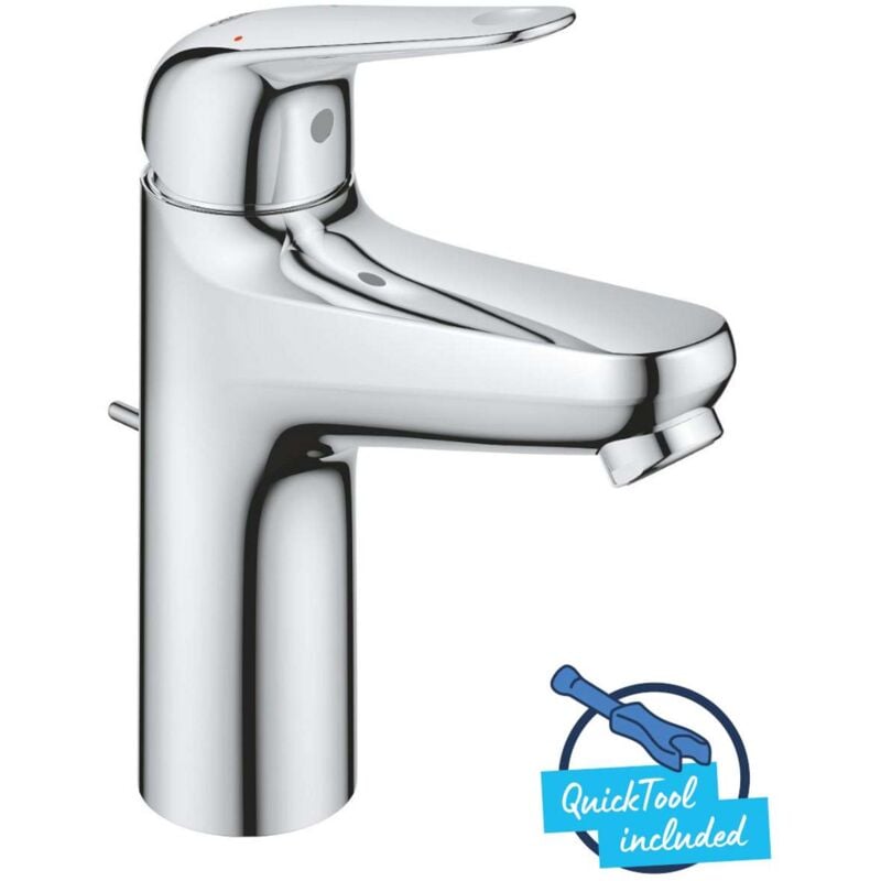 immagine 0 del prodotto grohe swift miscelatore da lavabo con sistema di scarico, cromo 24325001