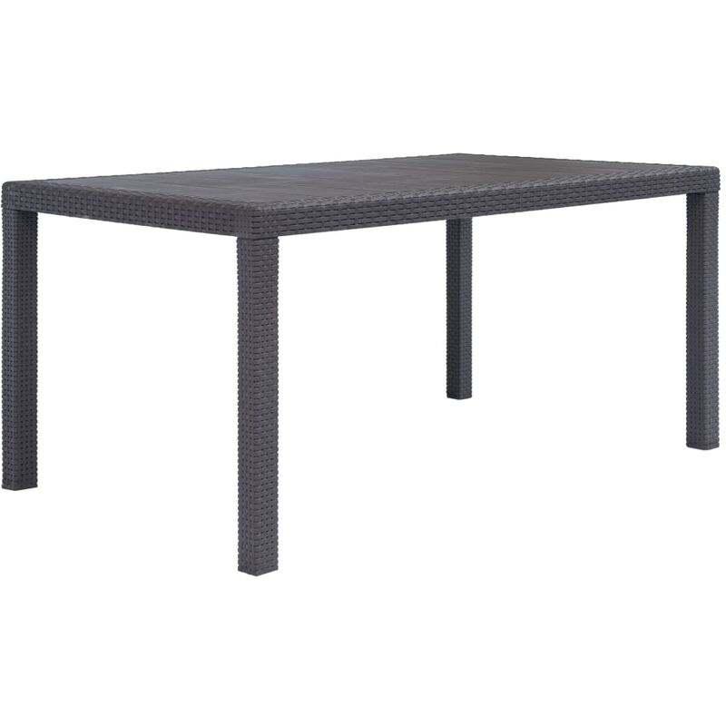 foto del prodotto longziming furniture limited tavolo da giardino marrone 150x90x72 cm