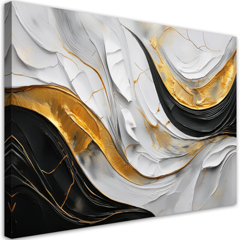 foto del prodotto artgeist quadro su tela, astrazione onde glamour 60x40