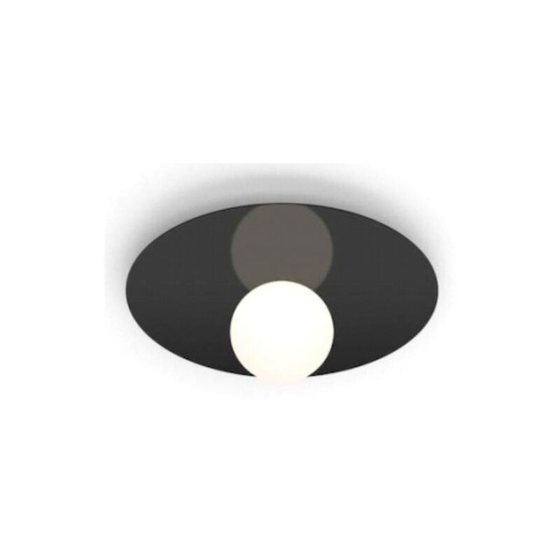 foto del prodotto sombre plafoniera moderna nera 35 cm