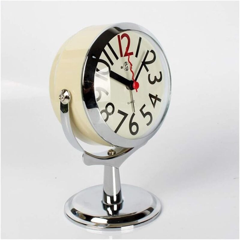 foto del prodotto crediri orologio da parete orologio da tavolo per soggiorno decorazione camera da letto bagno piccoli orologi da tavolo orologio analogico a batteria