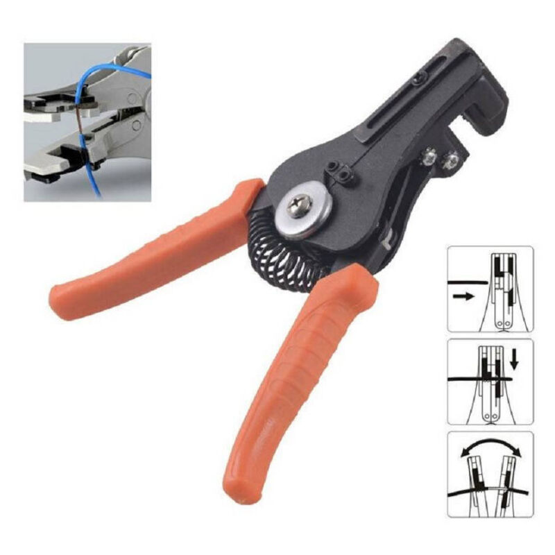 foto del prodotto trade shop traesio pinza spelafili cavi spellafili elettricista autoregolante da 1 a 3,2 mm 91568 