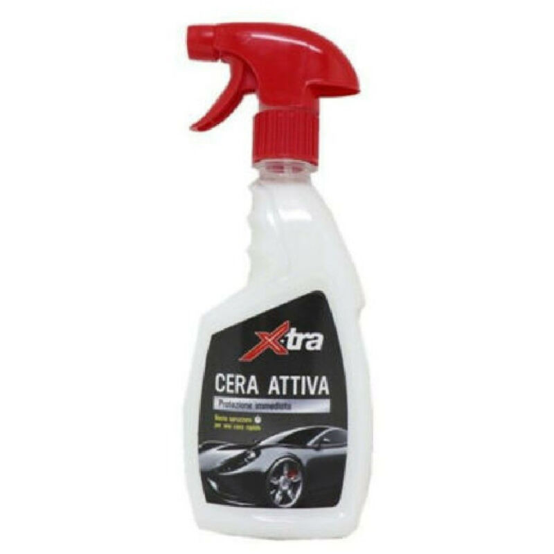 foto del prodotto trade shop traesio cera attiva spray protezione immediata lucida protegge carrozzeria auto 500 ml 