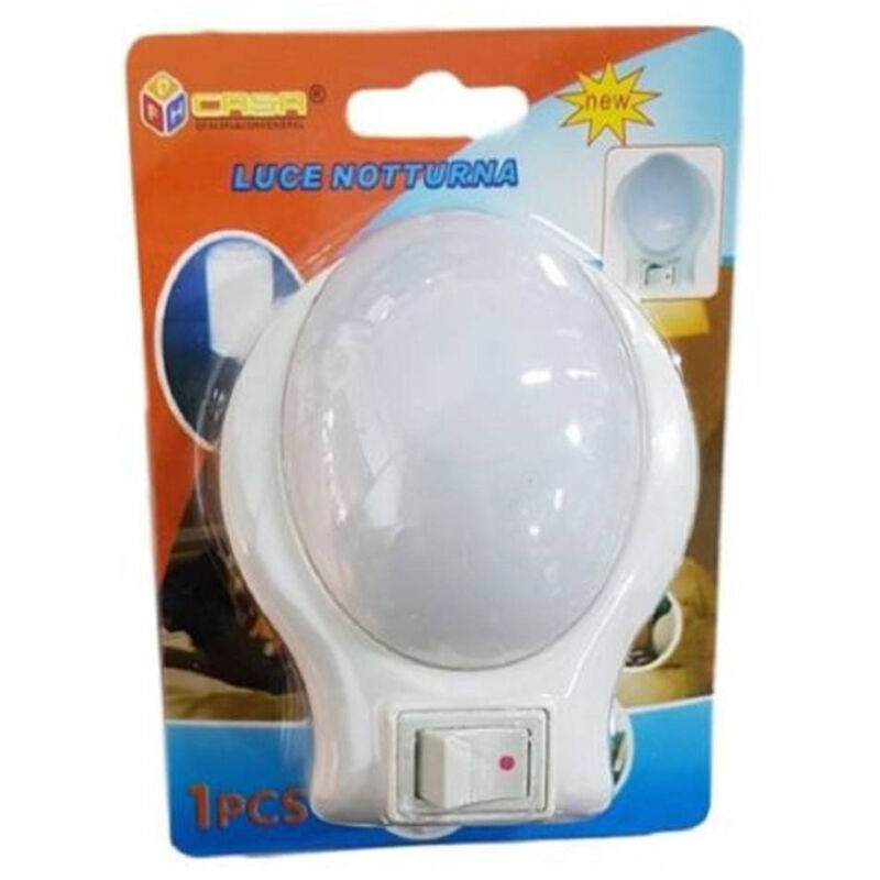 foto del prodotto trade shop traesio luce notturna led night lighting interruttore notte giorno casa ufficio 