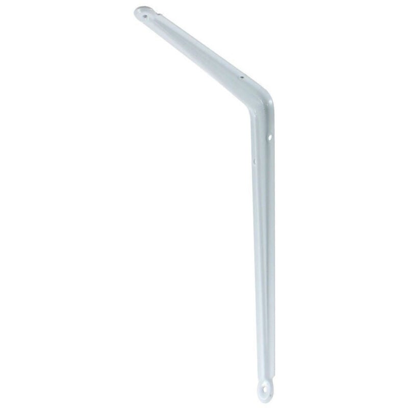 foto del prodotto trade shop traesio reggimensola supporto staffa reggi mensola in metallo 20x25cm bianca 