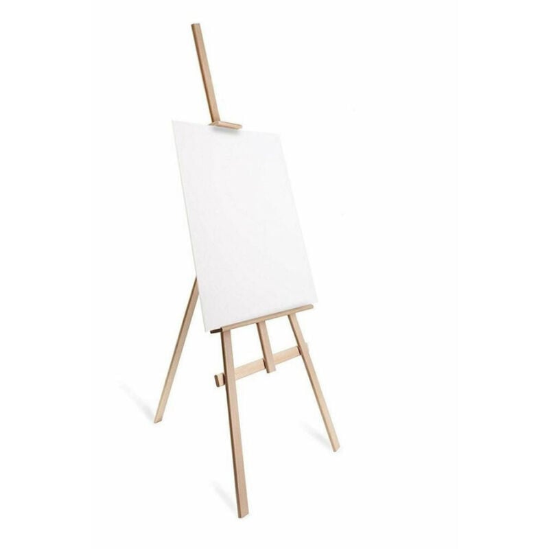 foto del prodotto trade shop traesio cavalletto pittorico in legno inclinabile 90 cm pittura esposizione tele quadri 
