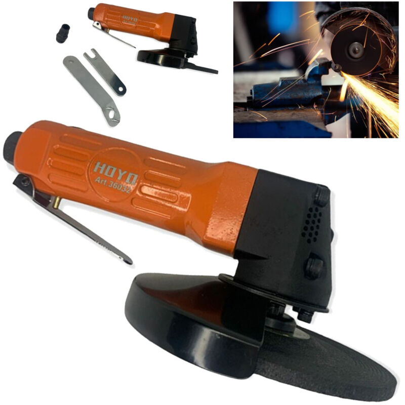 foto del prodotto trade shop traesio smerigliatrice angolare ad aria compressa lavorazione metallo 125mm attacco 1 4 