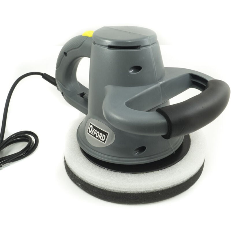 foto del prodotto trade shop lucidatrice elettrica 110 watt cera auto moto barca con cuffia base 240mm 