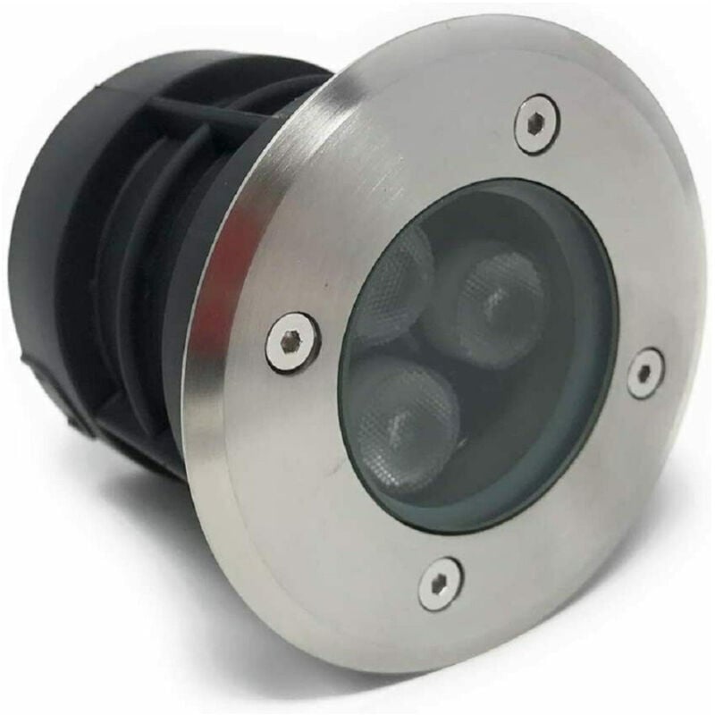 foto del prodotto trade shop traesio faretto calpestabile incasso segnapasso led 3 w luce 6500k 3000k 4000k es08 3 bianco naturale 