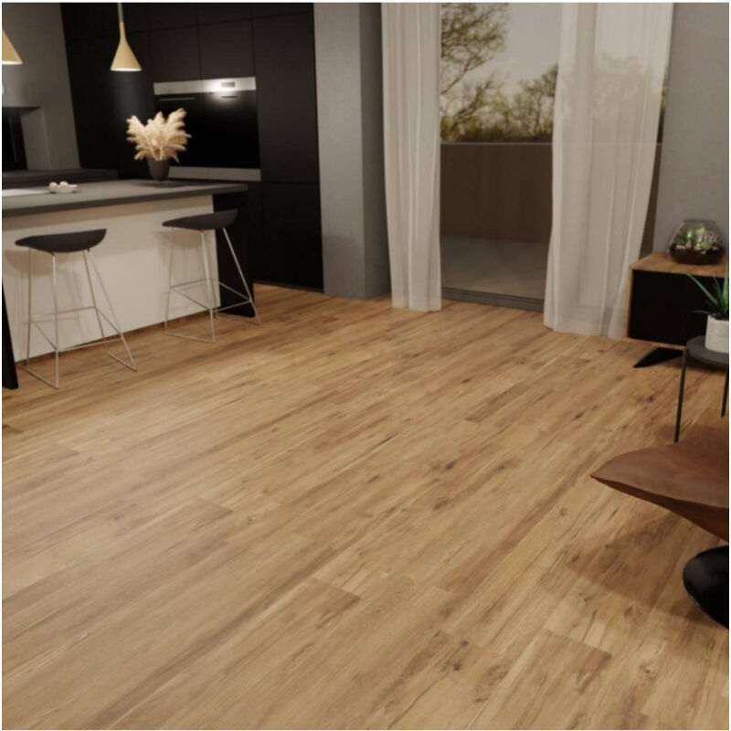 foto del prodotto trade shop traesio pavimento finto parquet effetto legno naturale rovere piastrelle adesive 15x90cm 
