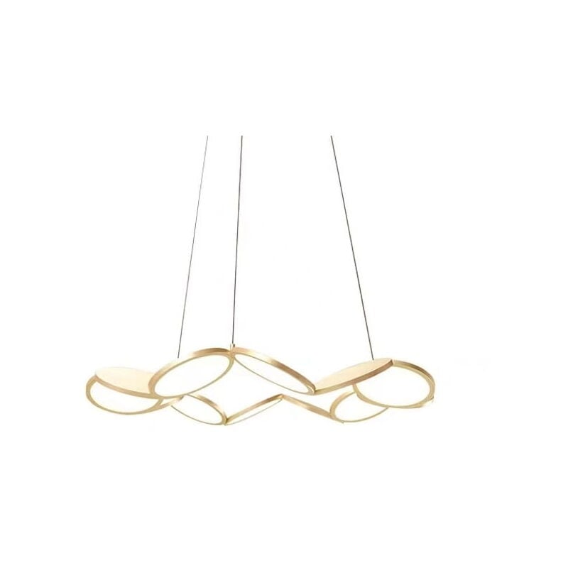 foto del prodotto betaspots lampadario moderno led oro 81cm