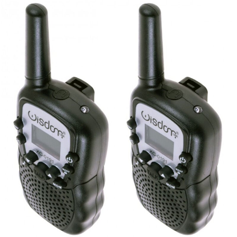 foto del prodotto trade shop wisdom walkie talkie coppia ricetrasmettitori wisdom portata fino a 3 km 400 470mhz 