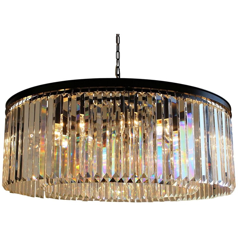 foto del prodotto hereford lampadario in cristallo tondo 80cm