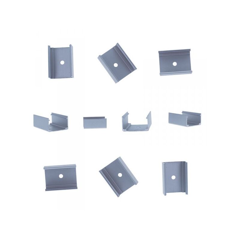foto del prodotto 10 pz clip guida gancio metallico per fissaggio del wall washer pieghevole