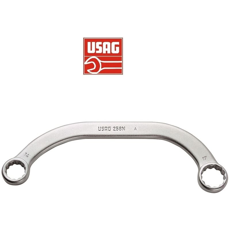 immagine 0 del prodotto usag chiave poligonale doppia curva curvata 258 n chiavi poligonali doppie curve