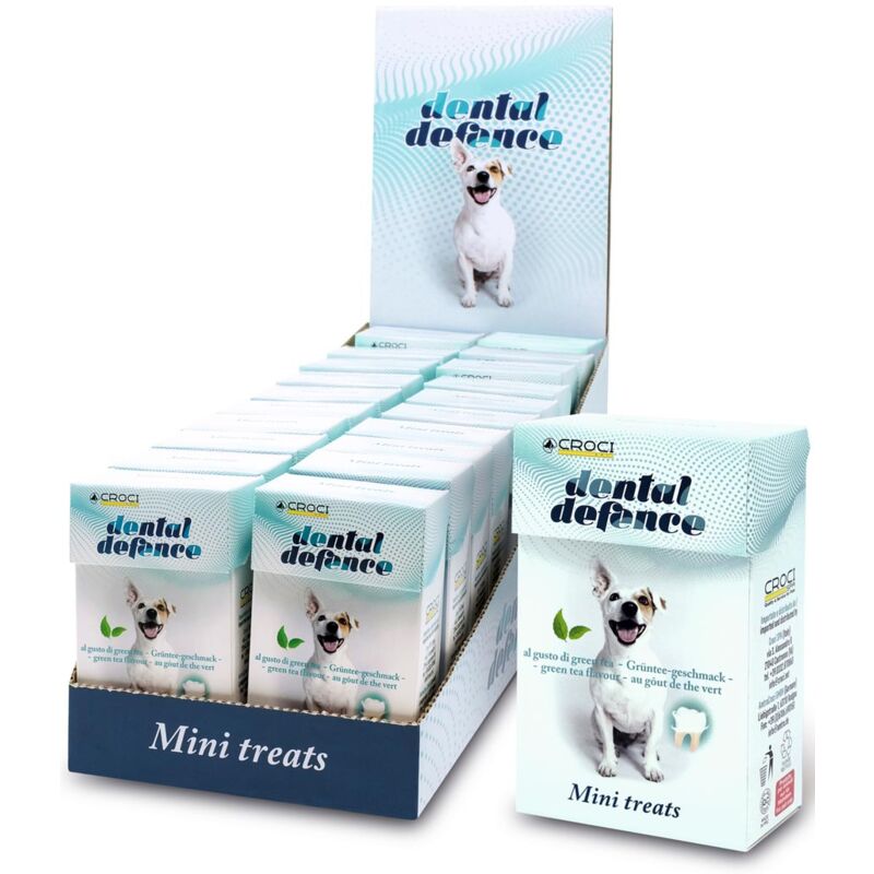 foto del prodotto snack dental defence treat te verde 20 confezioni da 35 g cad.
