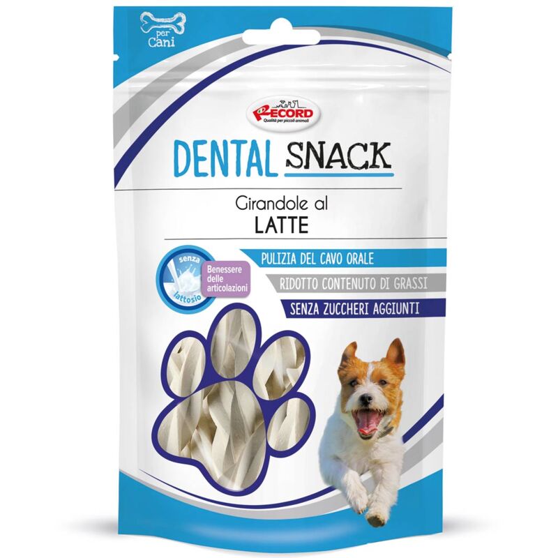 foto del prodotto girandola di latte snack dentali per il benessere delle articolazioni per cani