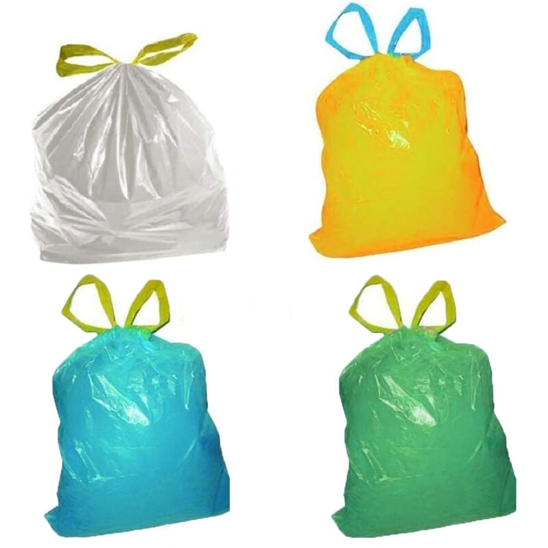 foto del prodotto cosedacasa 150 sacchi 55x65 per la raccolta spazzatura immondizia da pattumiera buste sacchetti antigoccia con manici bidone