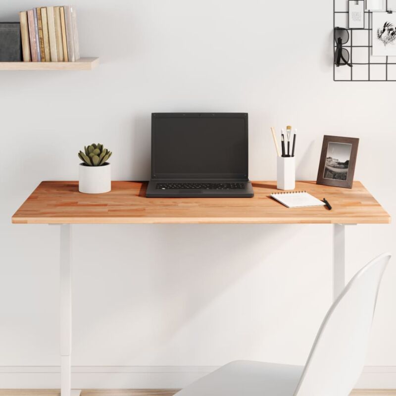 foto del prodotto vidaxl piano tavolo 100x50x1,5cm rettangolare legno massello faggio