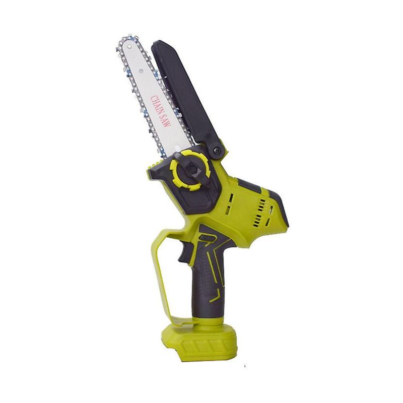 foto del prodotto ymyny mini motosega a batteria crediri, motosega elettrica a batteria da 6 pollici con pistola per grasso e 1 batteria, mini motosega elettrica