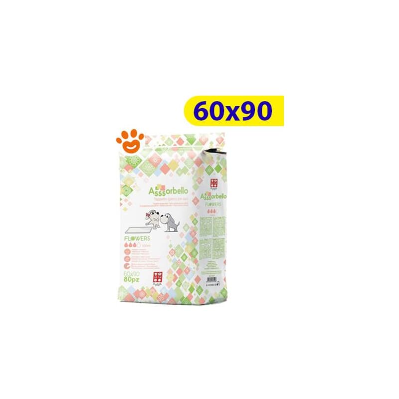 foto del prodotto ferribiella dog assorbello 60x90cm flowers tappetini igienici assorbenti ferribiella dog assorbello 60x90cm flowers tappetini igienici