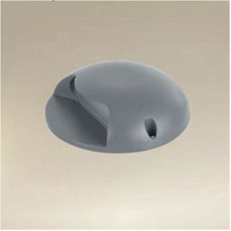 foto del prodotto trade shop traesio mini faretto segnapasso led 4 watt rotondo grigio 440lm luce naturale 4000k 33627 