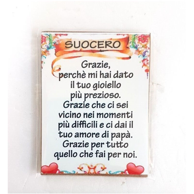 foto del prodotto trade shop traesio calamita magnete magnetino rettangolare idea regalo frasi dedica suocero 