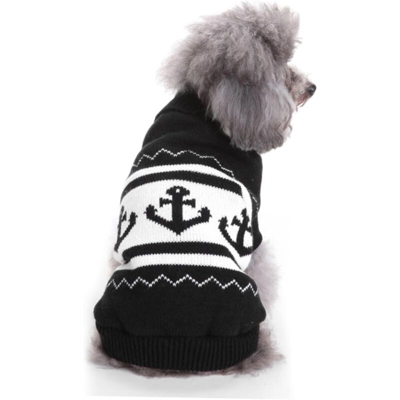 foto del prodotto maglioni natalizi per cani, maglioni per animali domestici, abbigliamento natalizio per cani, maglioni di lana per cani, vestiti invernali per