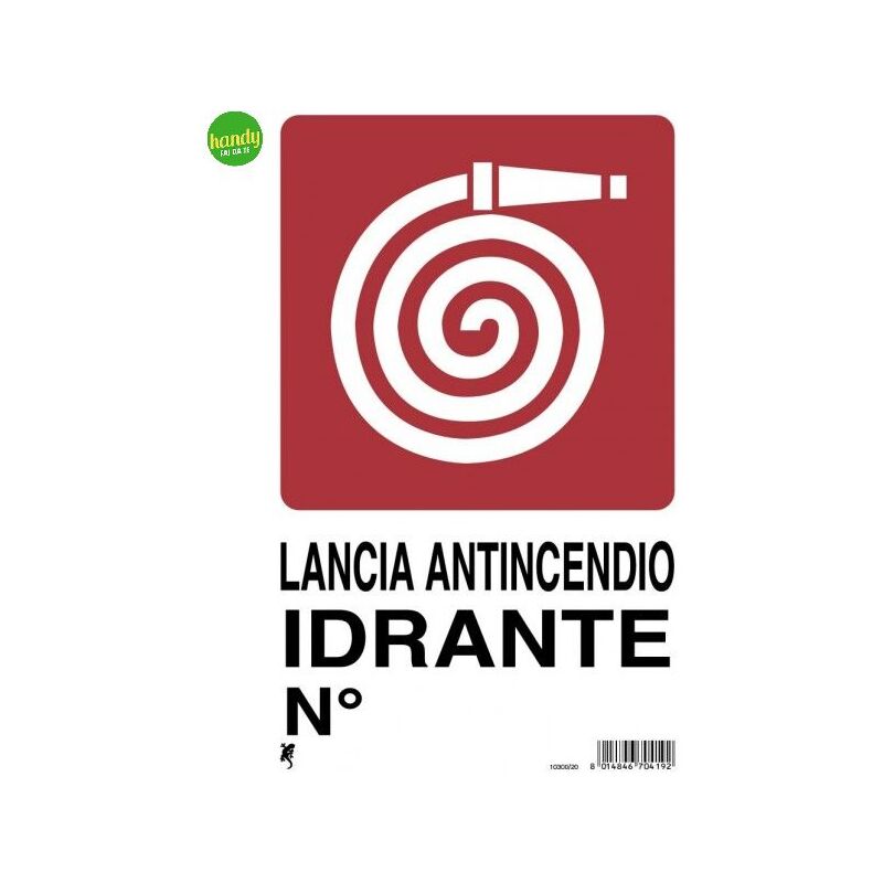 foto del prodotto cartello 3m lancia antincendio 30 x 20 cm