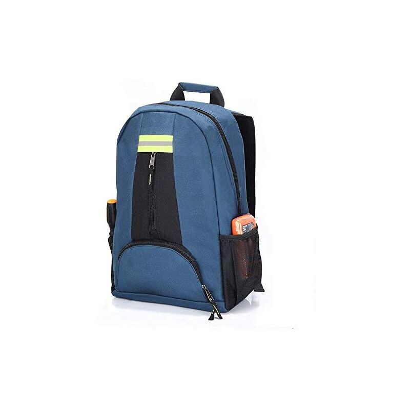 foto del prodotto kzq borsa portautensili per elettricisti, zaino portautensili per impieghi gravosi, organizer per zaini portautensili, zaino da lavoro multitasche,