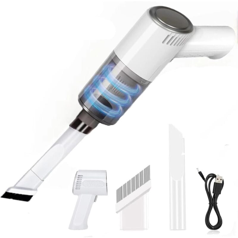 foto del prodotto kzq aspirapolvere portatile senza fili, aspirapolvere portatile senza fili da 9000pa, aspirapolvere portatile per auto, mini aspirapolvere senza