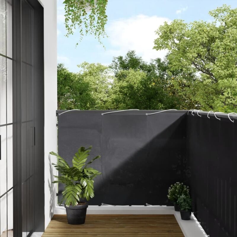 foto del prodotto vidaxl paravento balcone antracite 120x1000 cm 100 poliestere oxford