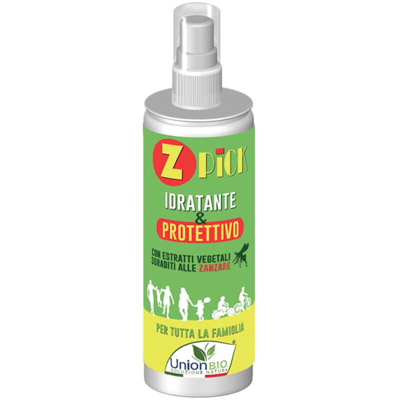foto del prodotto z pick lozione idratante e protettiva con estratti vegetali sgraditi alle zanzare per adulti e bambini 125 ml