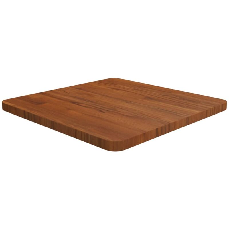 foto del prodotto piano tavolo quadrato marrone scuro 50x50x2,5cm rovere trattato vidaxl