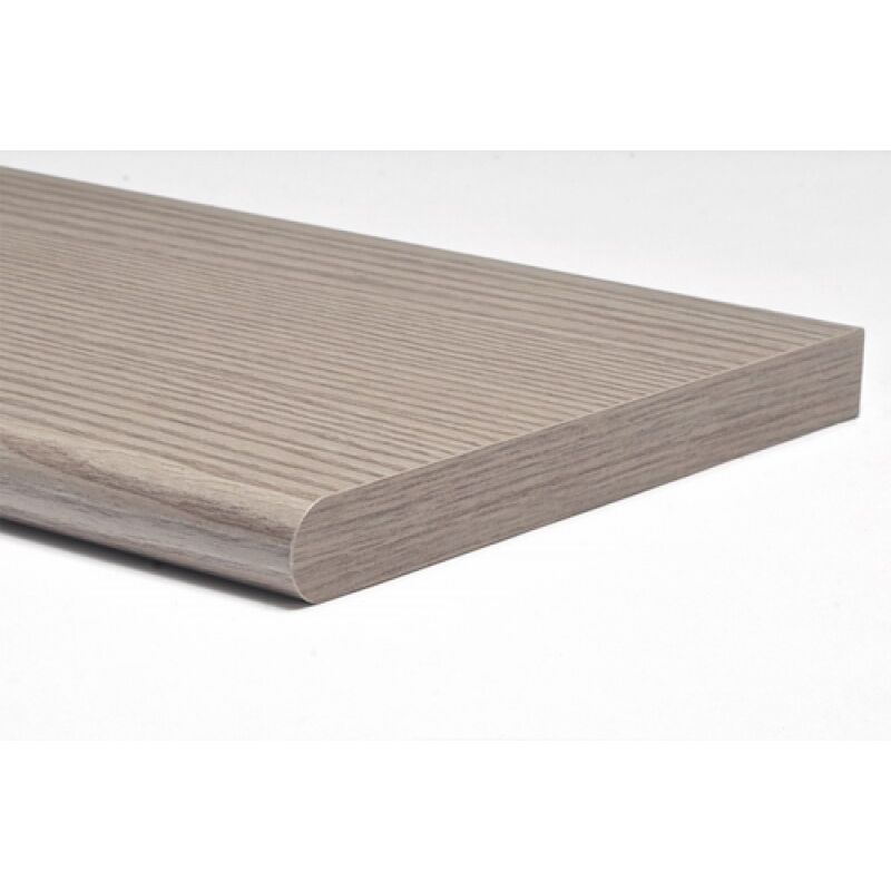 foto del prodotto mensola melaminica cm 40x20 mm 18 stondato rovere grigio