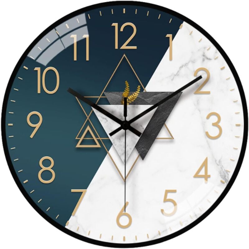 foto del prodotto orologio da parete crediri, 30 cm, orologi da parete al quarzo rotondi moderni, orologio da parete decorativo di alta qualit nero 