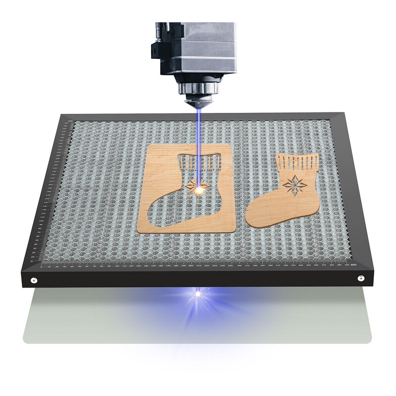 foto del prodotto hengda pannello del tavolo di lavoro del nido d ape tagliato laser. pannello del nido d ape 400x400x22mm