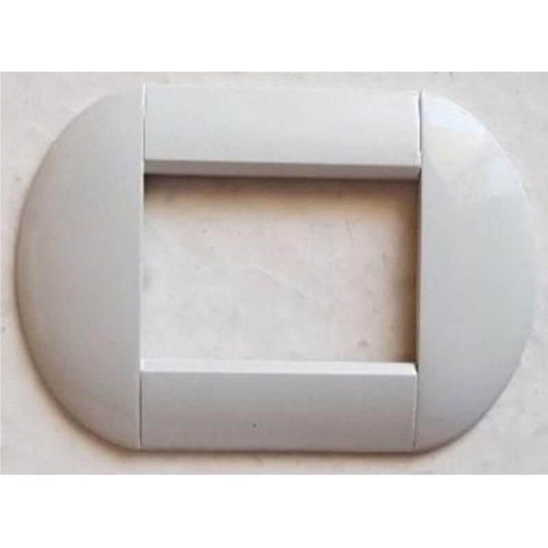 foto del prodotto trade shop traesio placca placche placchette compatibili living international light bombate bticino bianco opaco 3 fori 