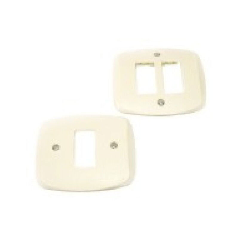 foto del prodotto trade shop traesio placche in abs autoportanti per scatola tonda autoportante diametro 60 80 bianco 1 foro 