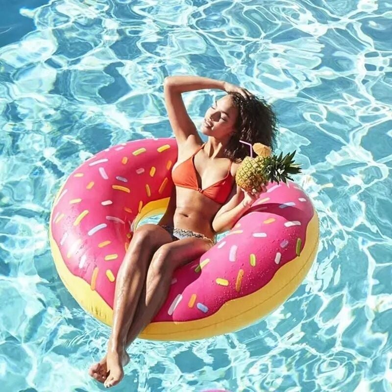 foto del prodotto ruota gonfiabile materasso anello da bagno anguria grande xxl 90cm