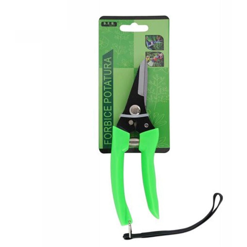 foto del prodotto trade shop traesio forbici per potatura giardino piante manico antiscivolo molla di richiamo 17 cm 