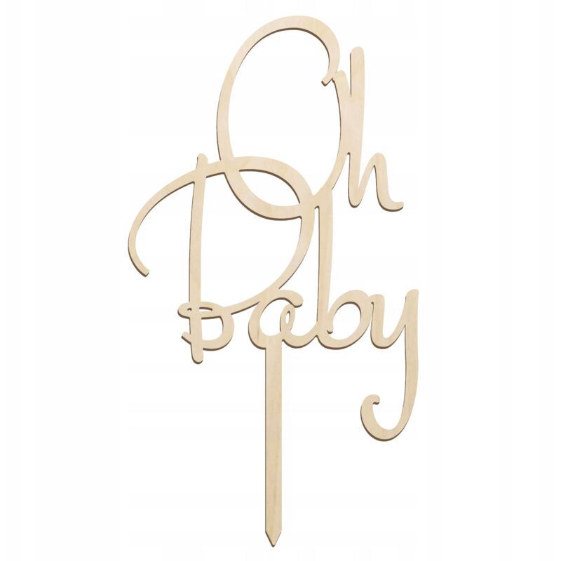 foto del prodotto cake topper oh baby decorazioni per torte