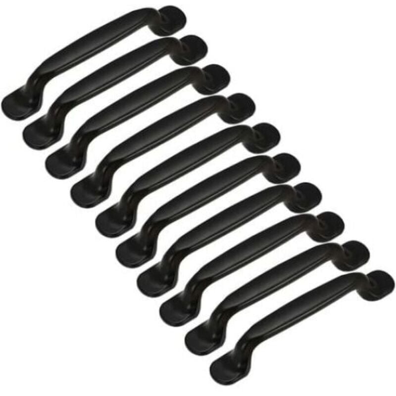 foto del prodotto 10x maniglia per mobili maniglie per ante di mobili da cucina distanza tra i centri 128mm alluminio