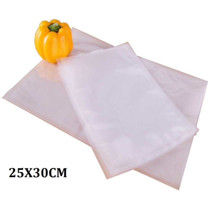 foto del prodotto trade shop traesio 50 sacchetti sottovuoto 25x30cm buste per alimenti cibo conservazione freezer 