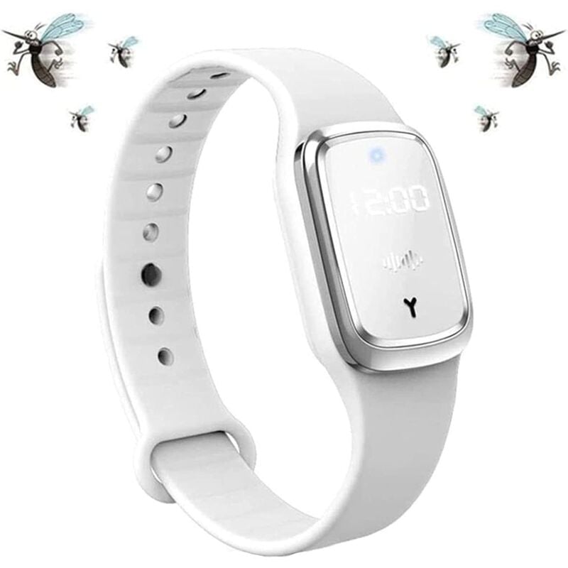 foto del prodotto kzq braccialetto repellente per zanzare ad ultrasuoni, braccialetto repellente per insetti intelligente, orologio elettronico repellente per