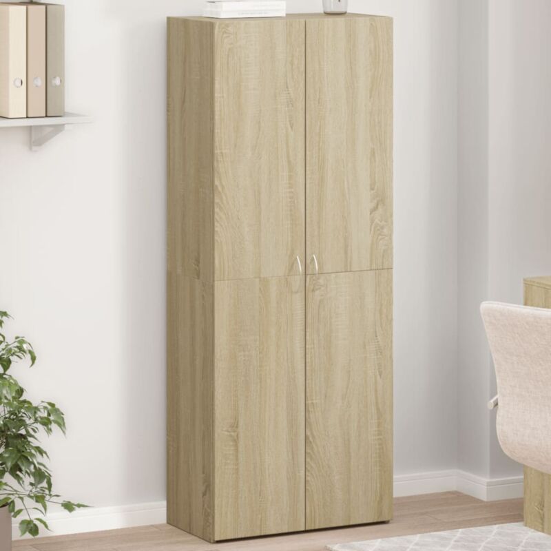 foto del prodotto vidaxl schedario rovere sonoma 60x32x153 cm in truciolato